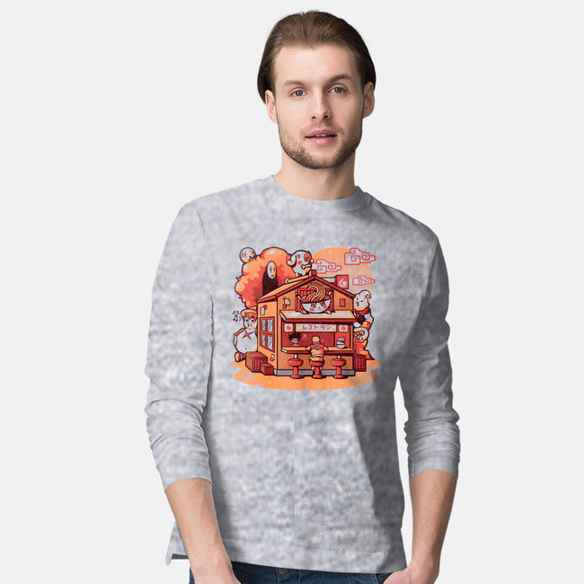 Anime Ramen Shop-mens long sleeved tee-eduely