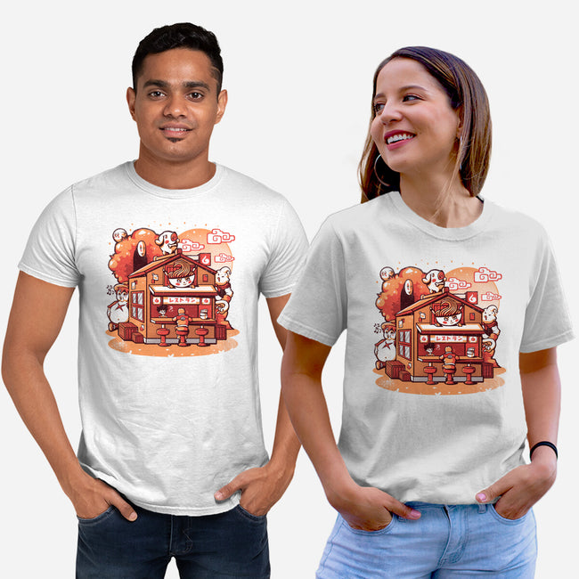 Anime Ramen Shop-unisex basic tee-eduely