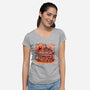 Anime Ramen Shop-womens v-neck tee-eduely