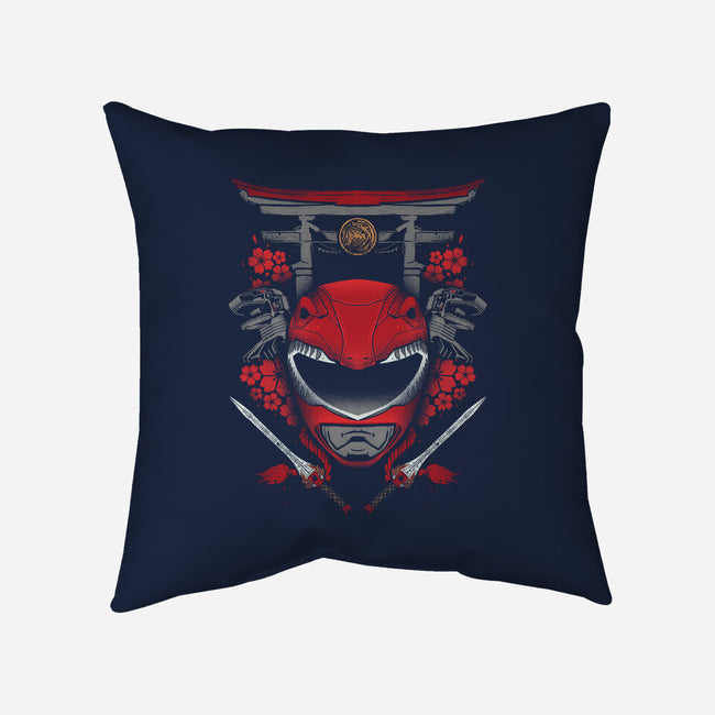 Red Power-none removable cover w insert throw pillow-RamenBoy