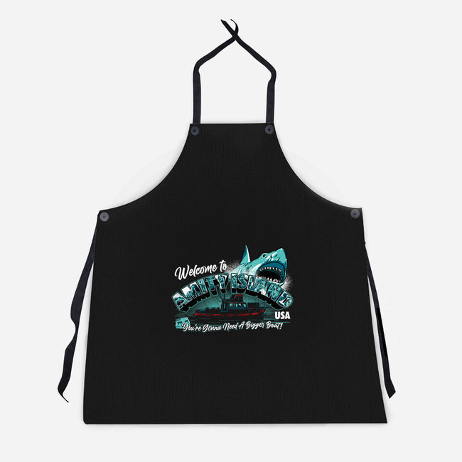 Welcome To Amity Island-unisex kitchen apron-goodidearyan