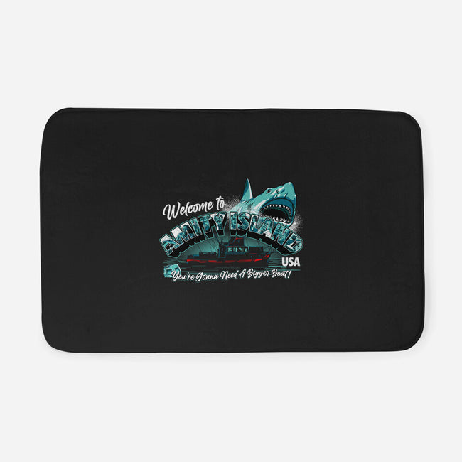 Welcome To Amity Island-none memory foam bath mat-goodidearyan