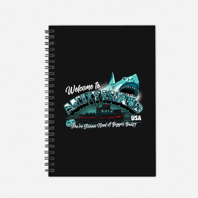 Welcome To Amity Island-none dot grid notebook-goodidearyan