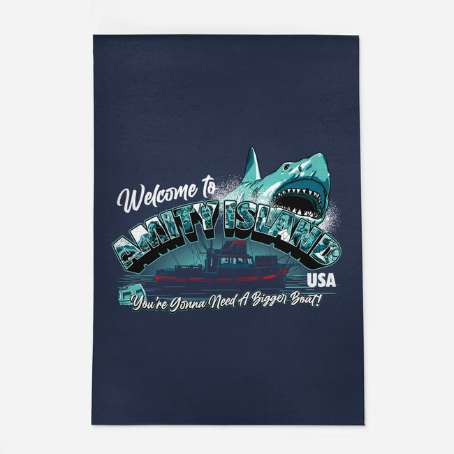 Welcome To Amity Island-none outdoor rug-goodidearyan