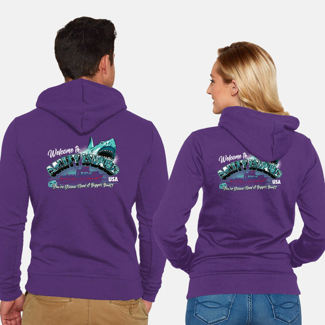 Welcome To Amity Island-unisex zip-up sweatshirt-goodidearyan