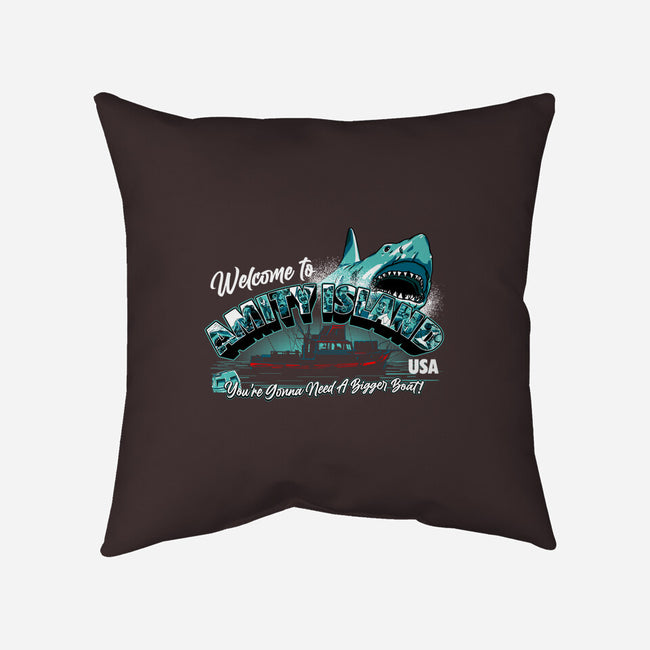 Welcome To Amity Island-none removable cover throw pillow-goodidearyan