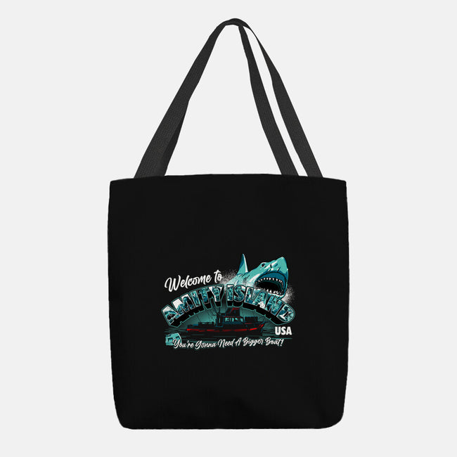 Welcome To Amity Island-none basic tote-goodidearyan