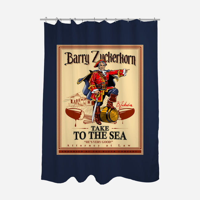 Take To The Sea-none polyester shower curtain-boltfromtheblue