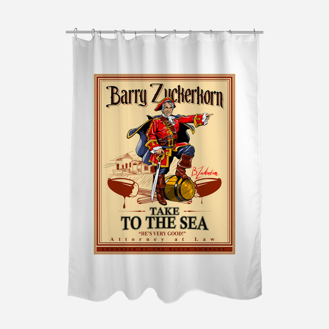Take To The Sea-none polyester shower curtain-boltfromtheblue