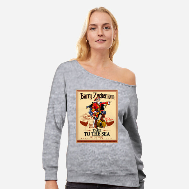 Take To The Sea-womens off shoulder sweatshirt-boltfromtheblue