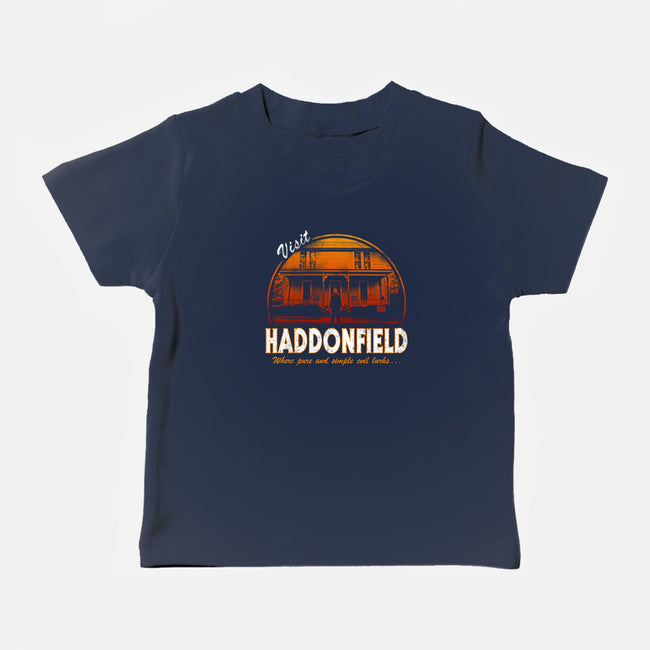 Visit Haddonfield-baby basic tee-Apgar Arts