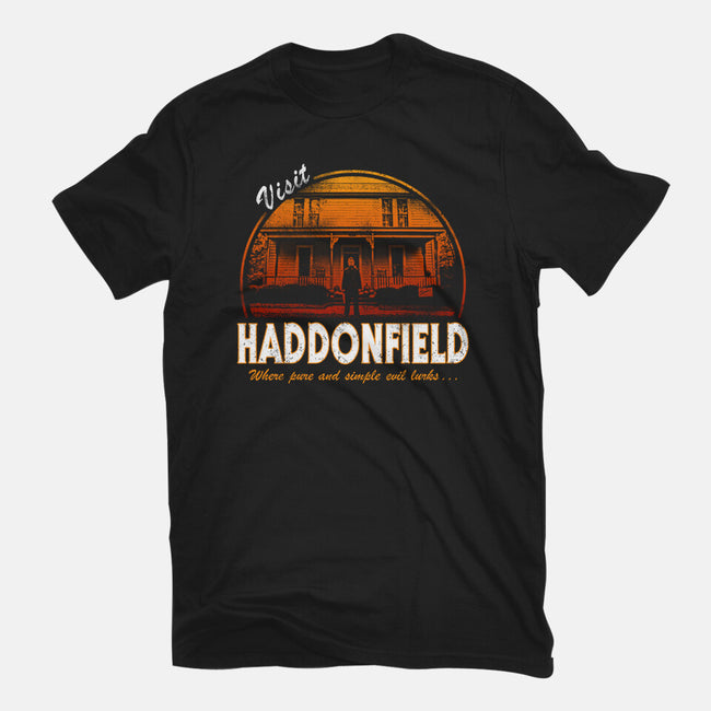 Visit Haddonfield-womens basic tee-Apgar Arts