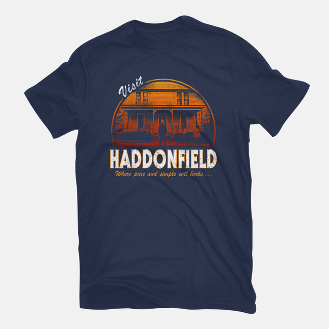Visit Haddonfield-mens basic tee-Apgar Arts