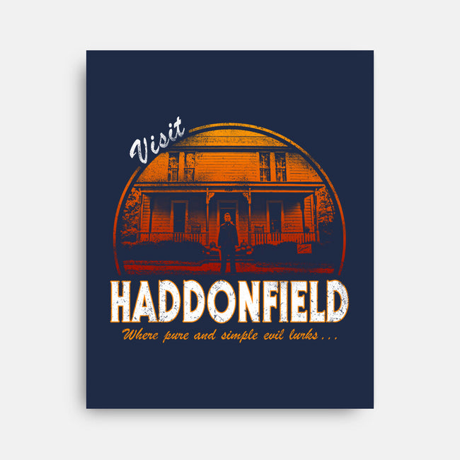 Visit Haddonfield-none stretched canvas-Apgar Arts