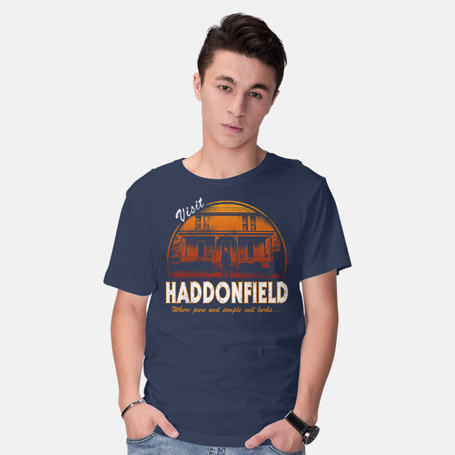 Visit Haddonfield-mens basic tee-Apgar Arts