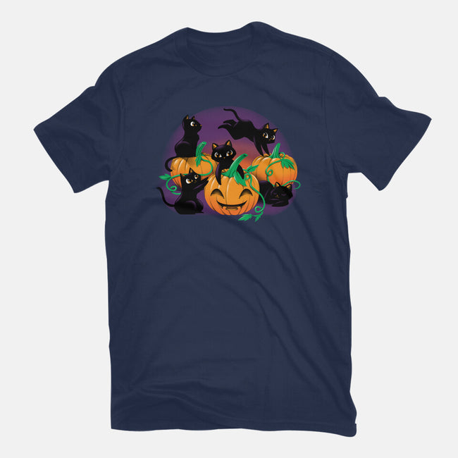 Hello Cat Halloween-unisex basic tee-tobefonseca