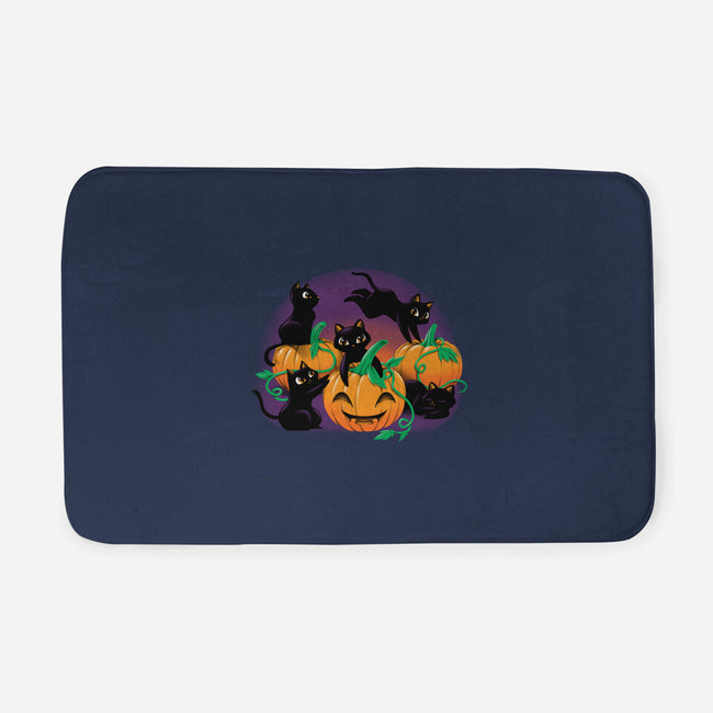 Hello Cat Halloween-none memory foam bath mat-tobefonseca