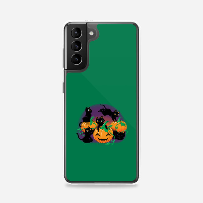 Hello Cat Halloween-samsung snap phone case-tobefonseca