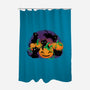 Hello Cat Halloween-none polyester shower curtain-tobefonseca