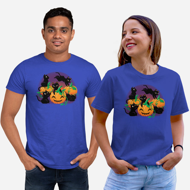Hello Cat Halloween-unisex basic tee-tobefonseca