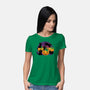 Hello Cat Halloween-womens basic tee-tobefonseca