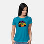 Hello Cat Halloween-womens basic tee-tobefonseca