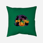 Hello Cat Halloween-none removable cover w insert throw pillow-tobefonseca
