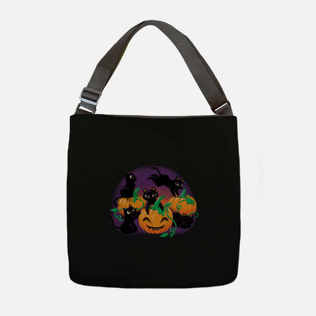 Hello Cat Halloween-none adjustable tote-tobefonseca