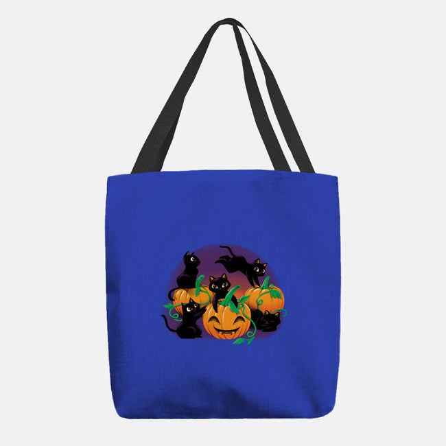 Hello Cat Halloween-none basic tote-tobefonseca