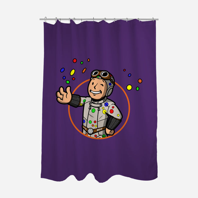 Polka Dot Boy-none polyester shower curtain-Boggs Nicolas