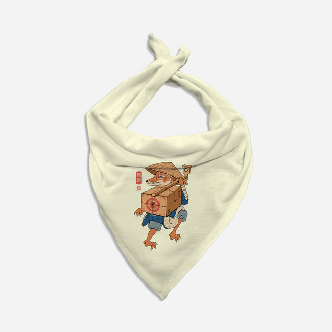Hikyaku Fox-dog bandana pet collar-vp021