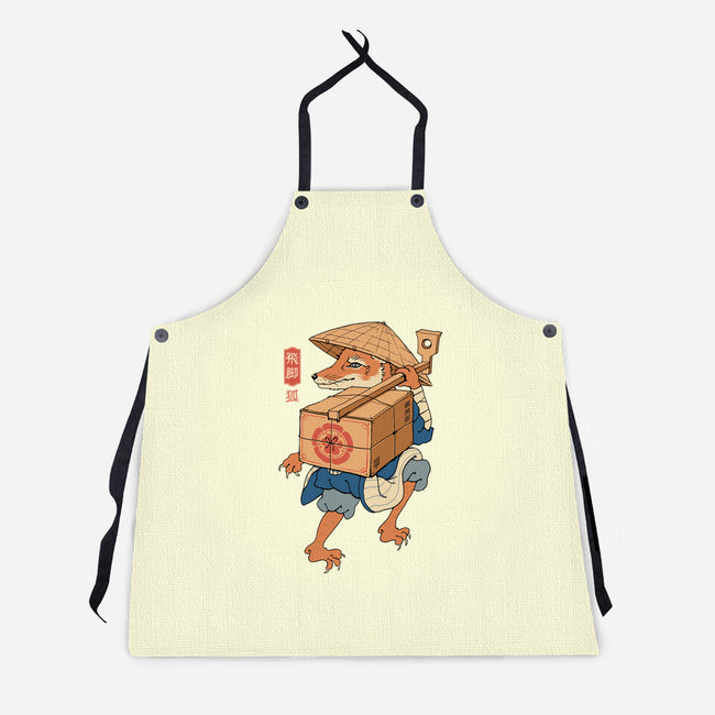 Hikyaku Fox-unisex kitchen apron-vp021