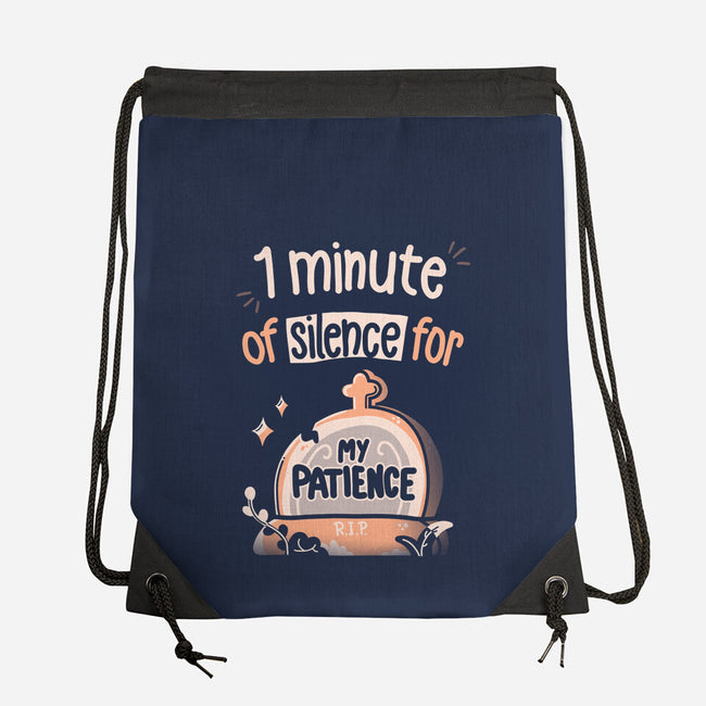 RIP Patience-none drawstring bag-Mushita