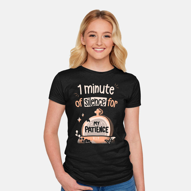 RIP Patience-womens fitted tee-Mushita