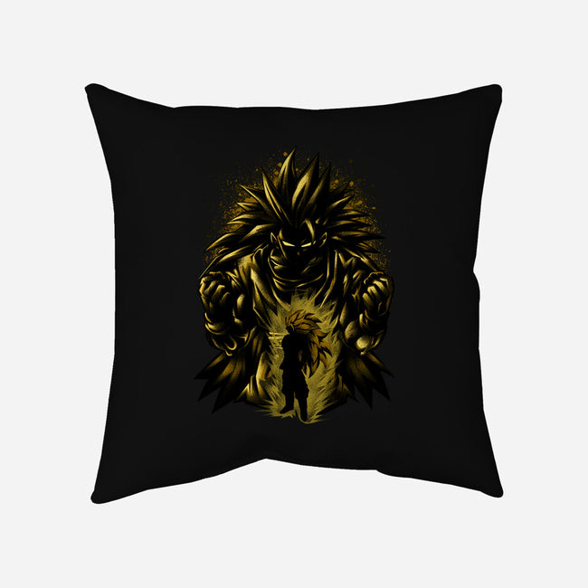 Super SSJ3-none removable cover w insert throw pillow-hypertwenty