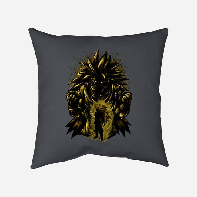 Super SSJ3-none removable cover w insert throw pillow-hypertwenty