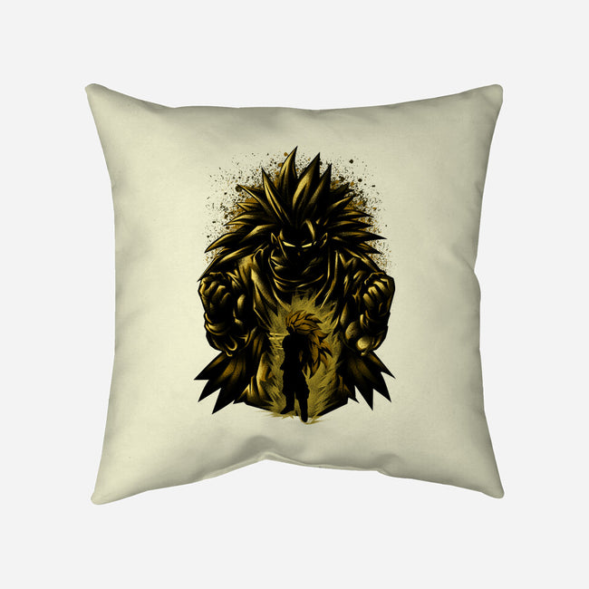 Super SSJ3-none removable cover w insert throw pillow-hypertwenty