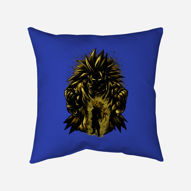 Super SSJ3-none removable cover w insert throw pillow-hypertwenty