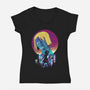 Nobara Landscape-womens v-neck tee-dandingeroz