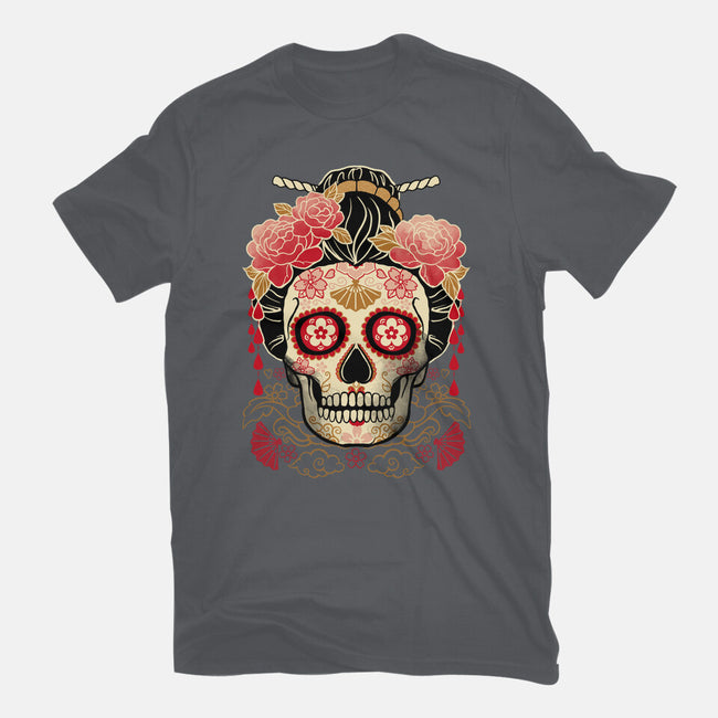 Geisha Calavera-unisex basic tee-NemiMakeit