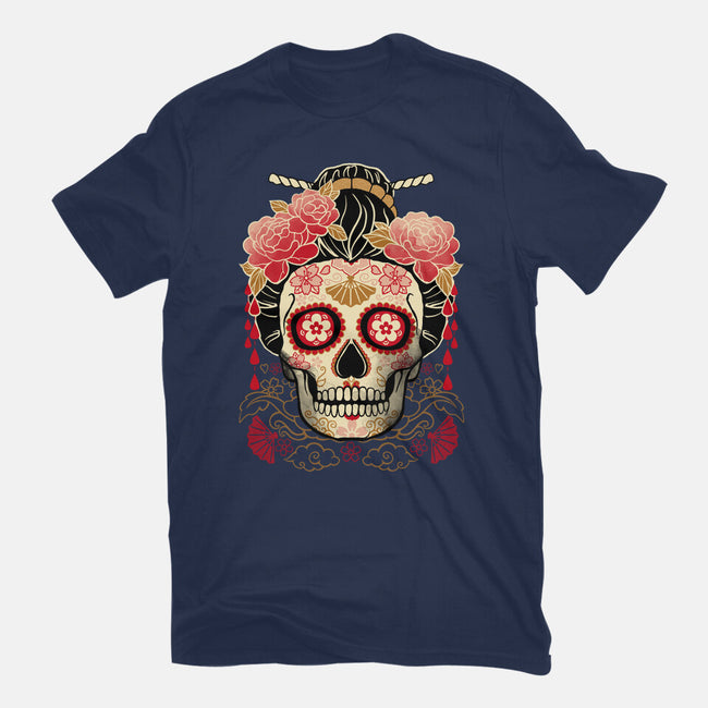 Geisha Calavera-unisex basic tee-NemiMakeit