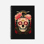 Geisha Calavera-none dot grid notebook-NemiMakeit