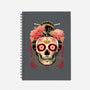 Geisha Calavera-none dot grid notebook-NemiMakeit