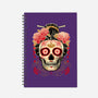 Geisha Calavera-none dot grid notebook-NemiMakeit