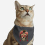 Geisha Calavera-cat adjustable pet collar-NemiMakeit