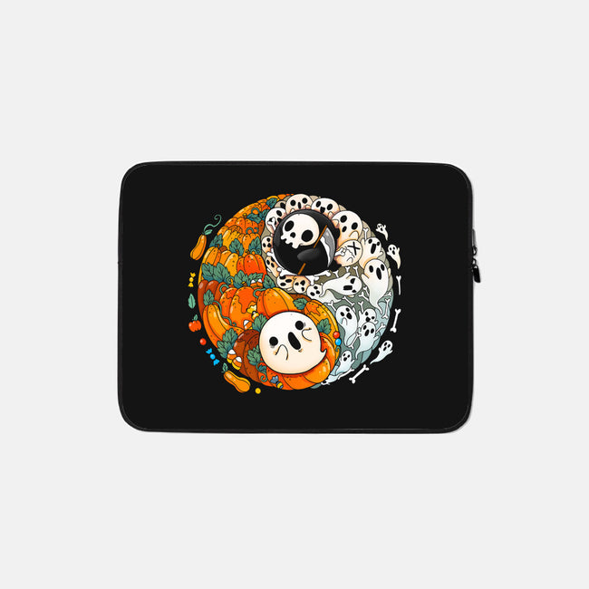 Halloween Duo-none zippered laptop sleeve-Vallina84