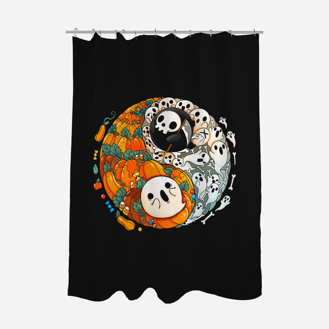 Halloween Duo-none polyester shower curtain-Vallina84