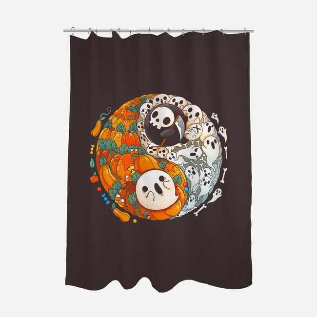 Halloween Duo-none polyester shower curtain-Vallina84