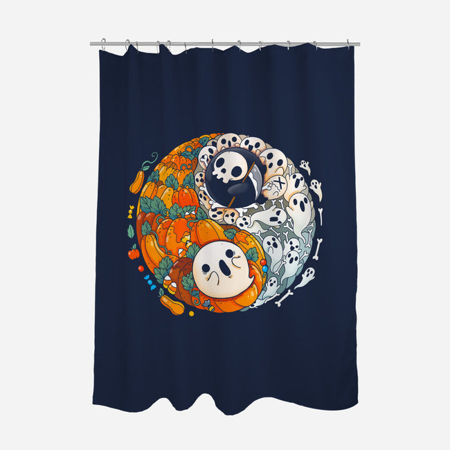 Halloween Duo-none polyester shower curtain-Vallina84