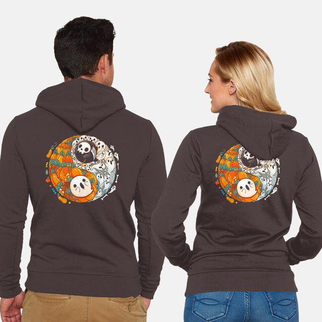 Halloween Duo-unisex zip-up sweatshirt-Vallina84